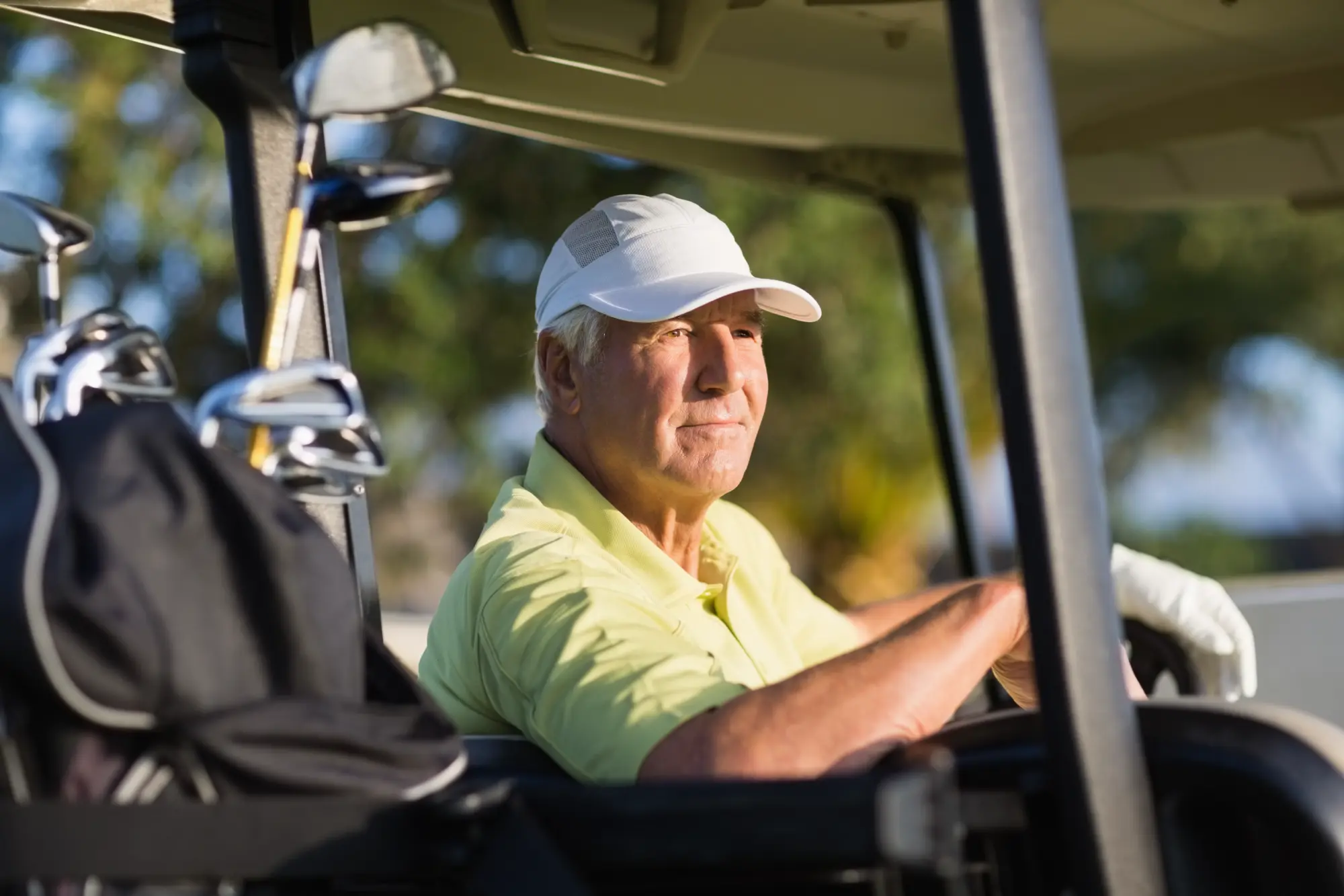 And sitting in a golf cart, wondering what causes pain in shoulder joint