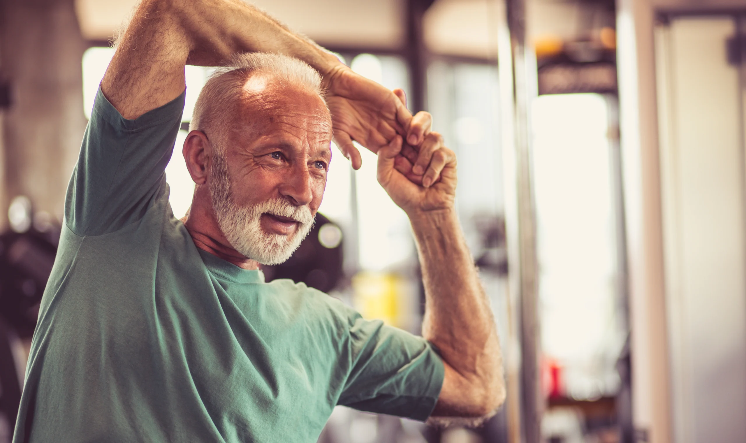senior patient using the best exercises after shoulder replacement surgery.